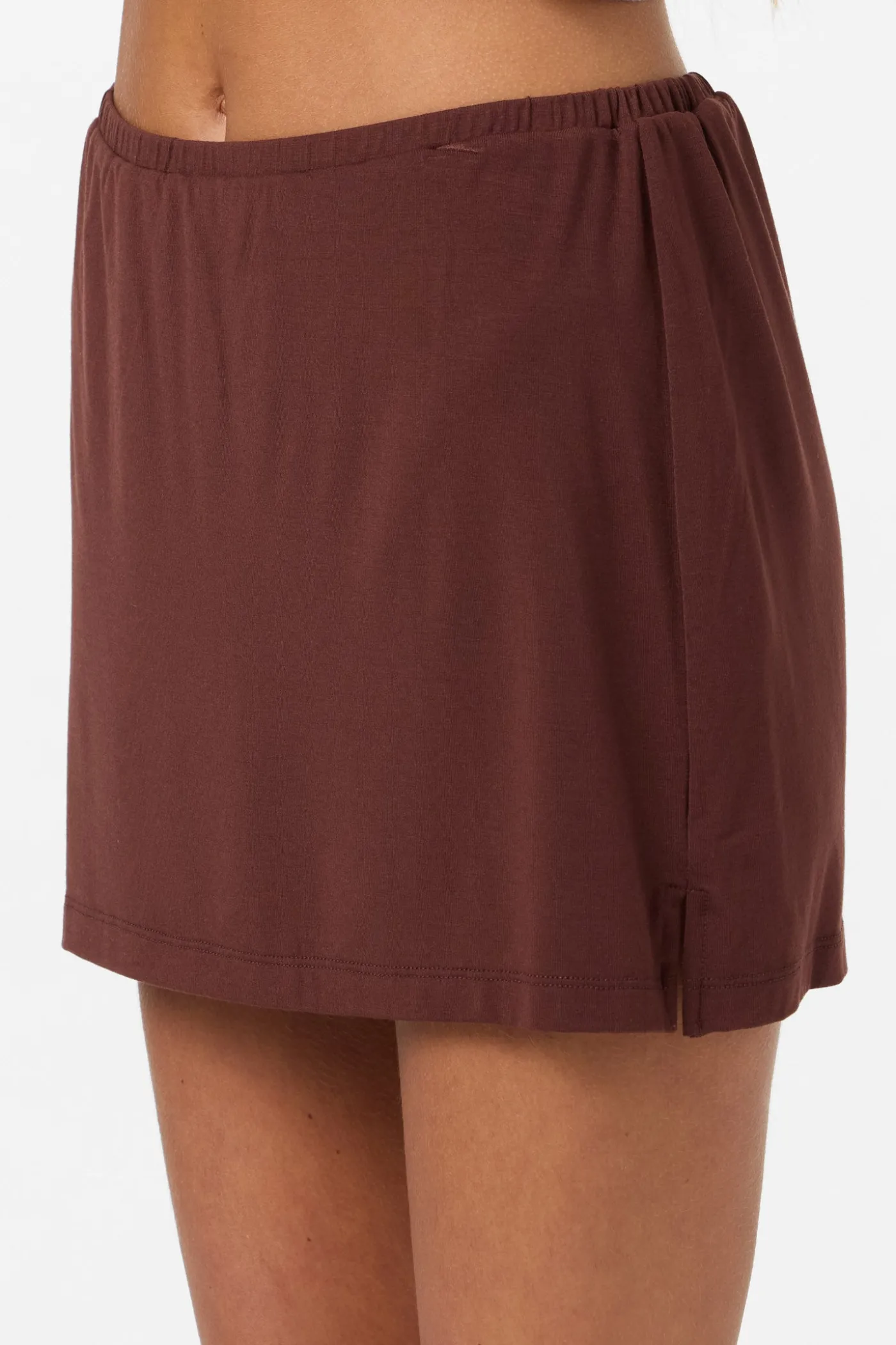 Alyssa Solid Knit Short Skirt