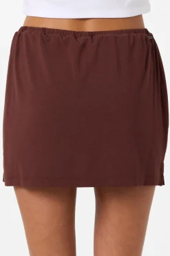 Alyssa Solid Knit Short Skirt