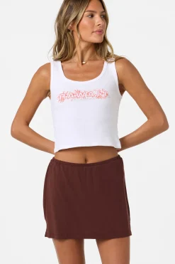 Alyssa Solid Knit Short Skirt