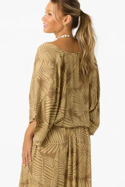 Anna Printed Reversible Cover-Up Top