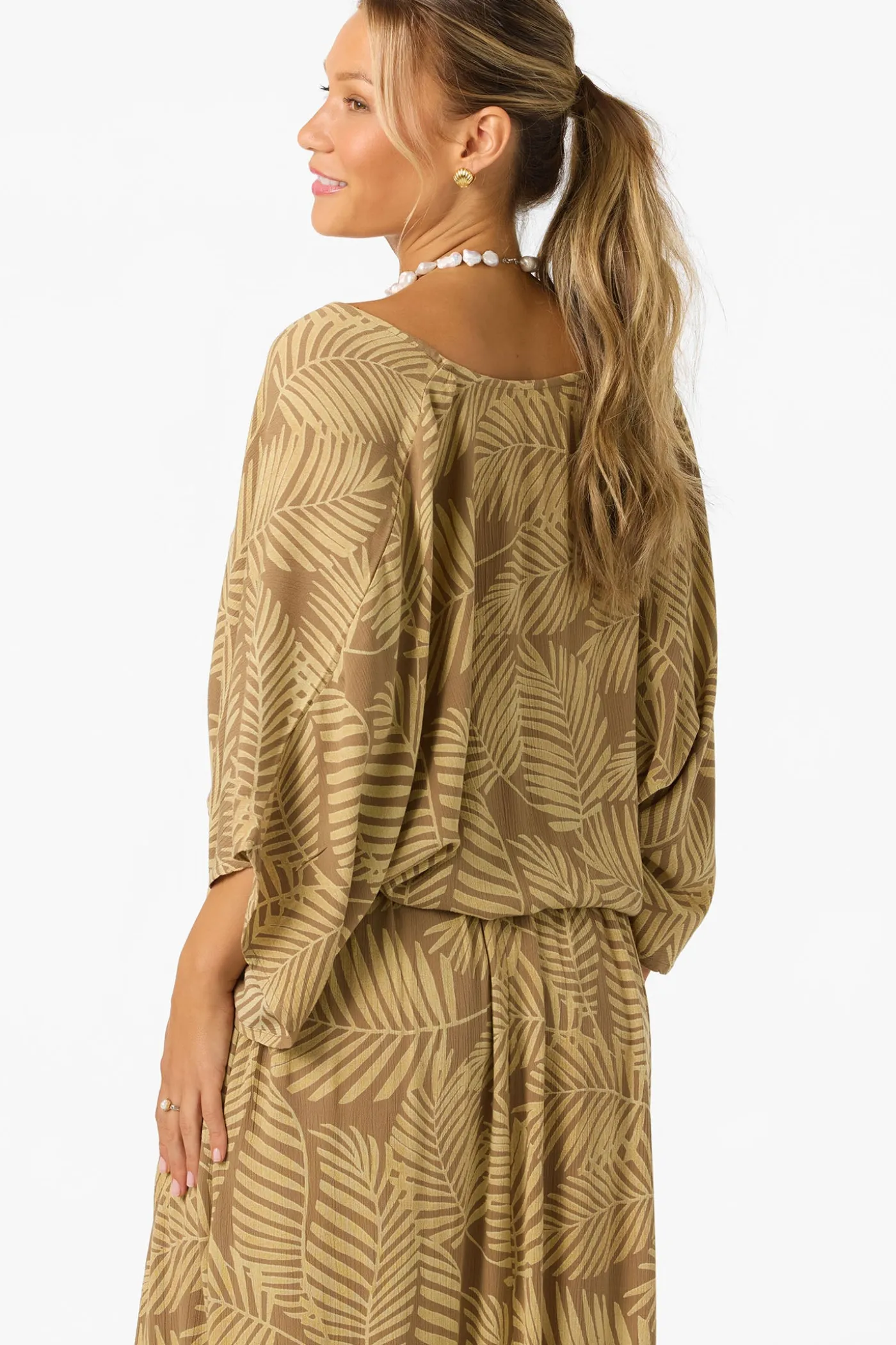 Anna Printed Reversible Cover-Up Top