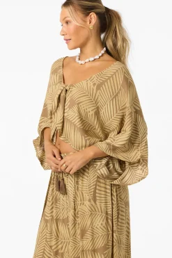 Anna Printed Reversible Cover-Up Top