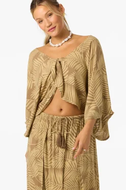 Anna Printed Reversible Cover-Up Top