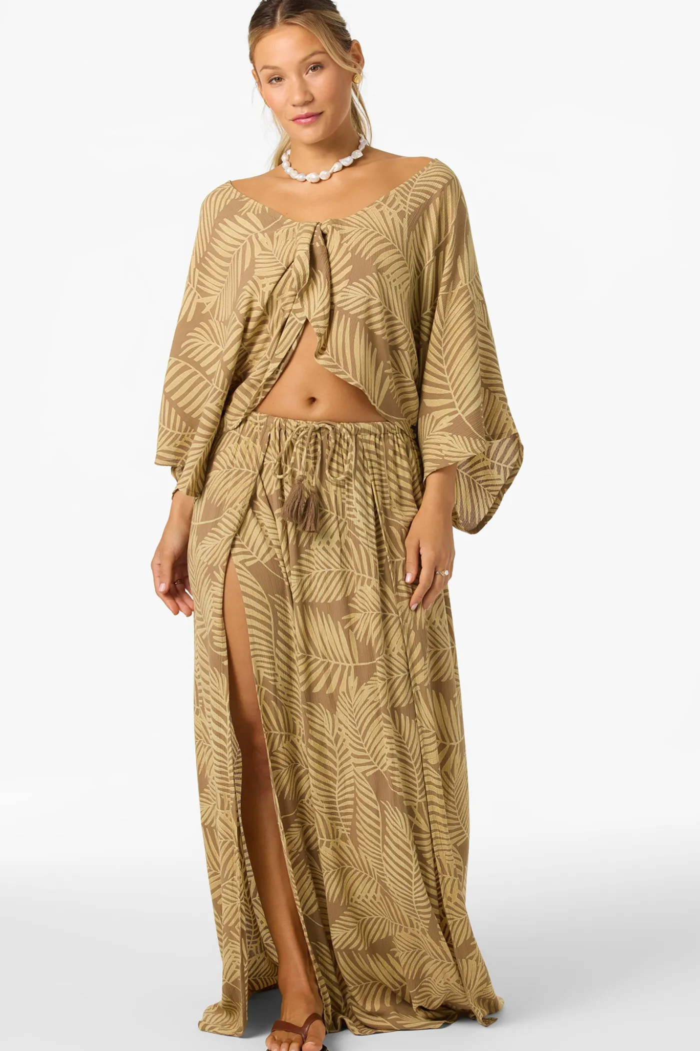 Anna Printed Reversible Cover-Up Top