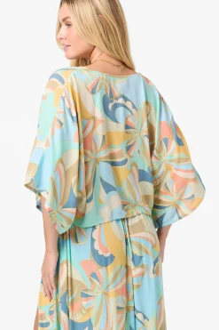 Anna Printed Reversible Cover-Up Top