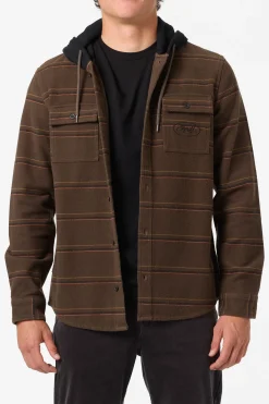 Archer Hooded Flannel Standard Fit Long Sleeve Shirt