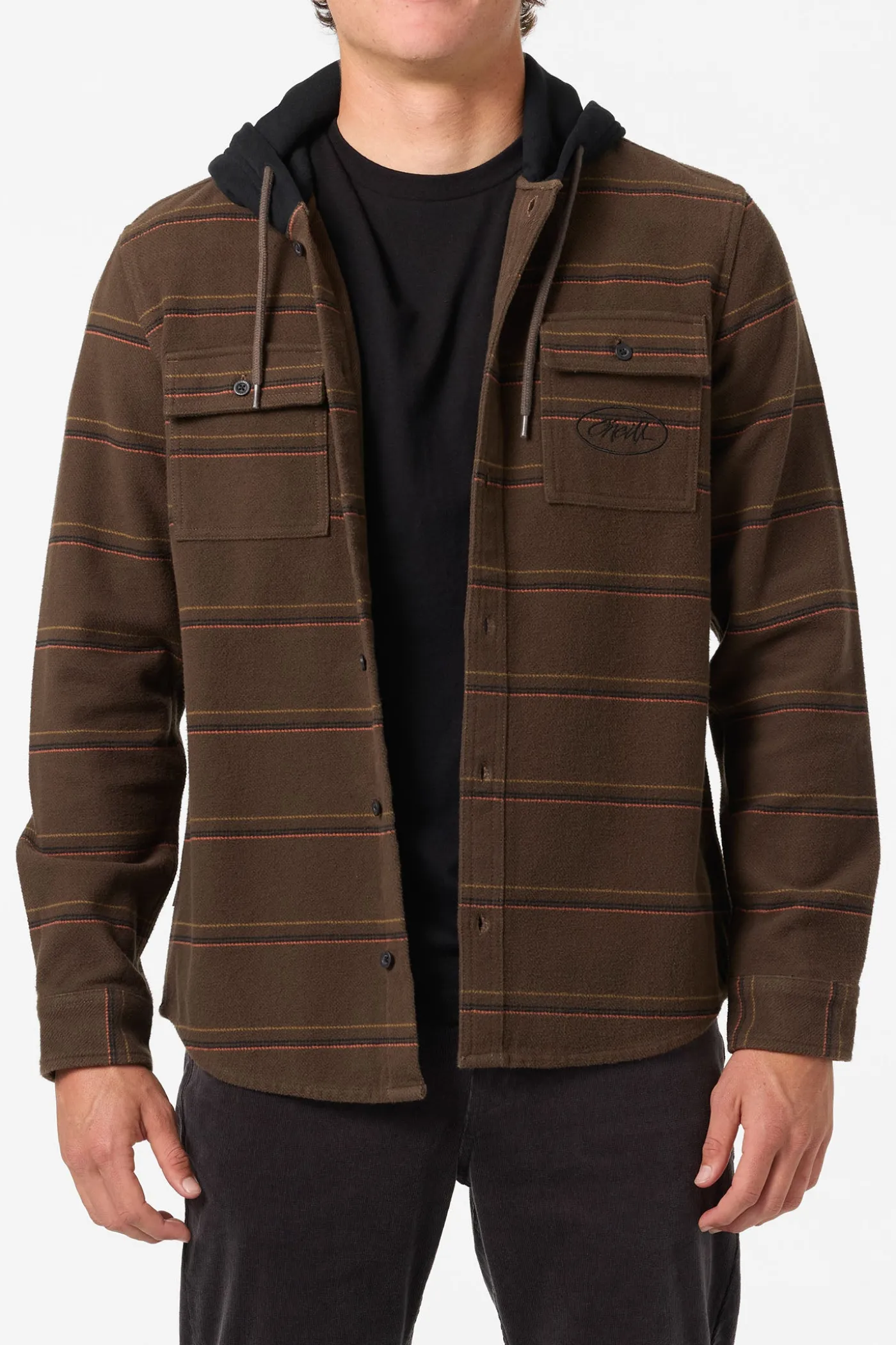 Archer Hooded Flannel Standard Fit Long Sleeve Shirt
