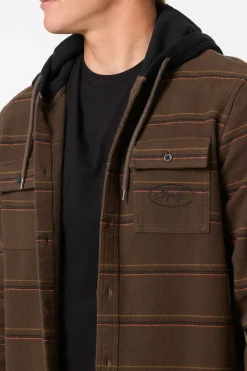 Archer Hooded Flannel Standard Fit Long Sleeve Shirt