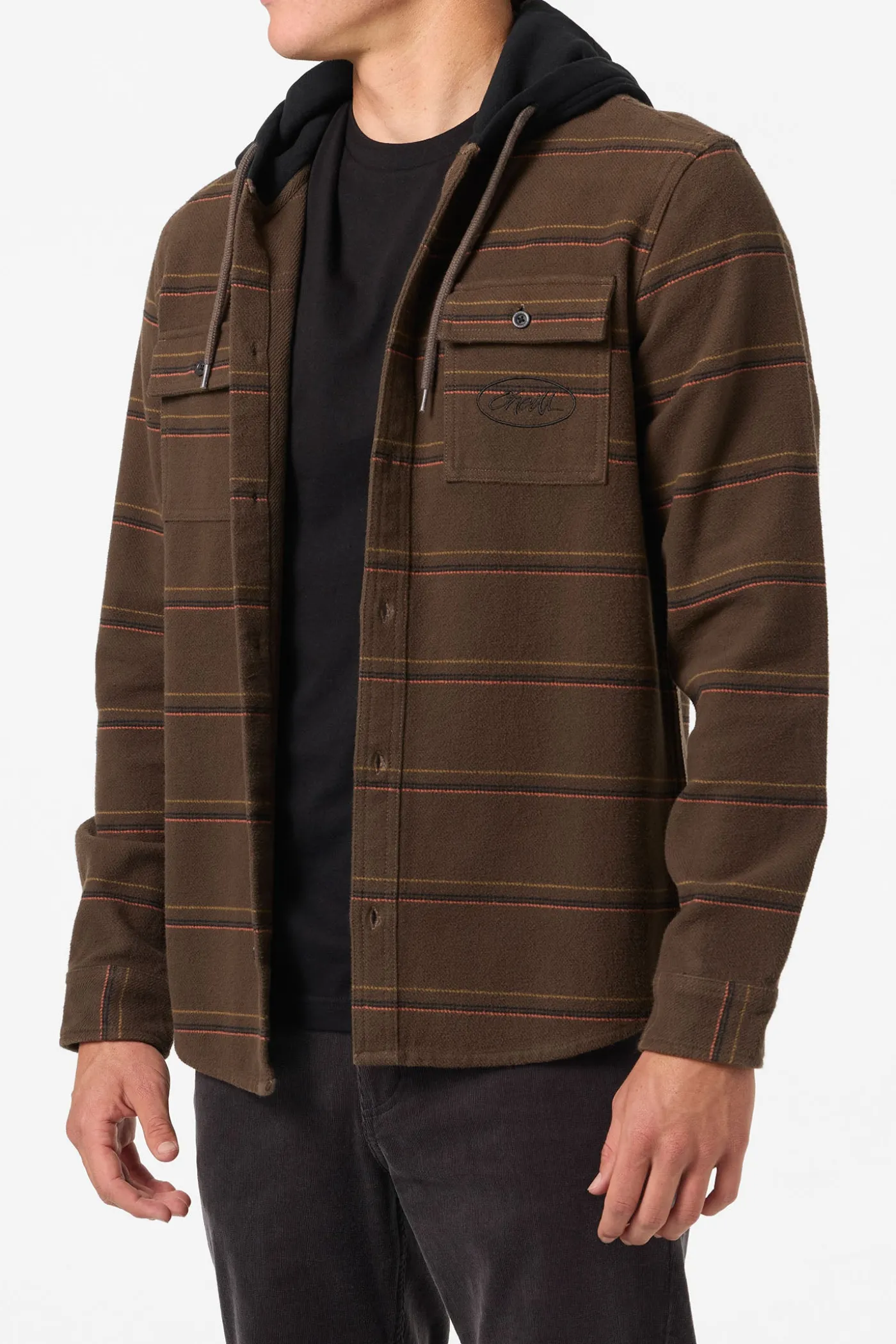 Archer Hooded Flannel Standard Fit Long Sleeve Shirt
