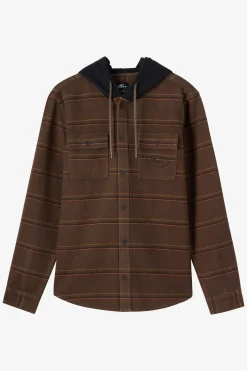 Archer Hooded Flannel Standard Fit Long Sleeve Shirt