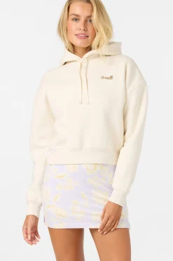 Arden Cropped Hoodie Pullover Fleece