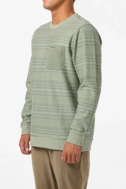 Bavaro Blocked Crew Neck Fleece