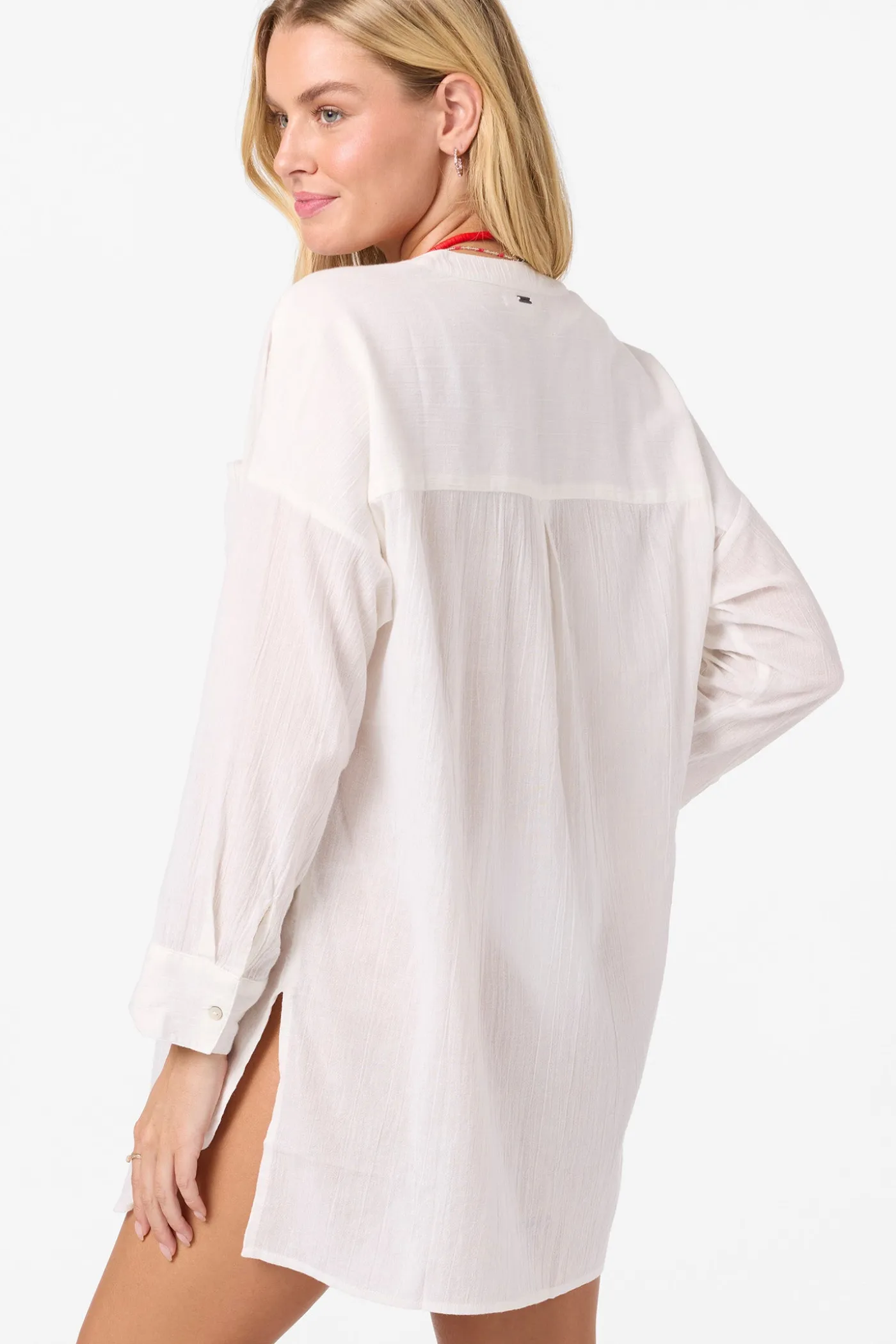 Belizin Long Sleeve Cover-Up Dress