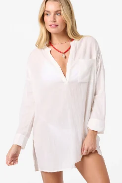 Belizin Long Sleeve Cover-Up Dress