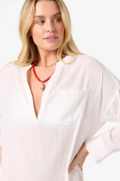 Belizin Long Sleeve Cover-Up Dress