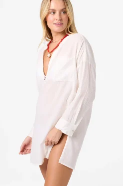 Belizin Long Sleeve Cover-Up Dress