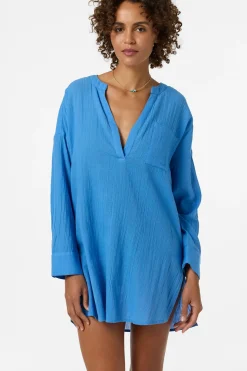 Belizin Long Sleeve Cover-Up Dress