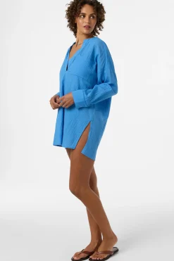 Belizin Long Sleeve Cover-Up Dress