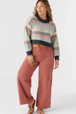 Billie Cropped Stripe Sweater