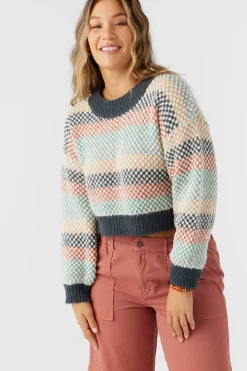 Billie Cropped Stripe Sweater