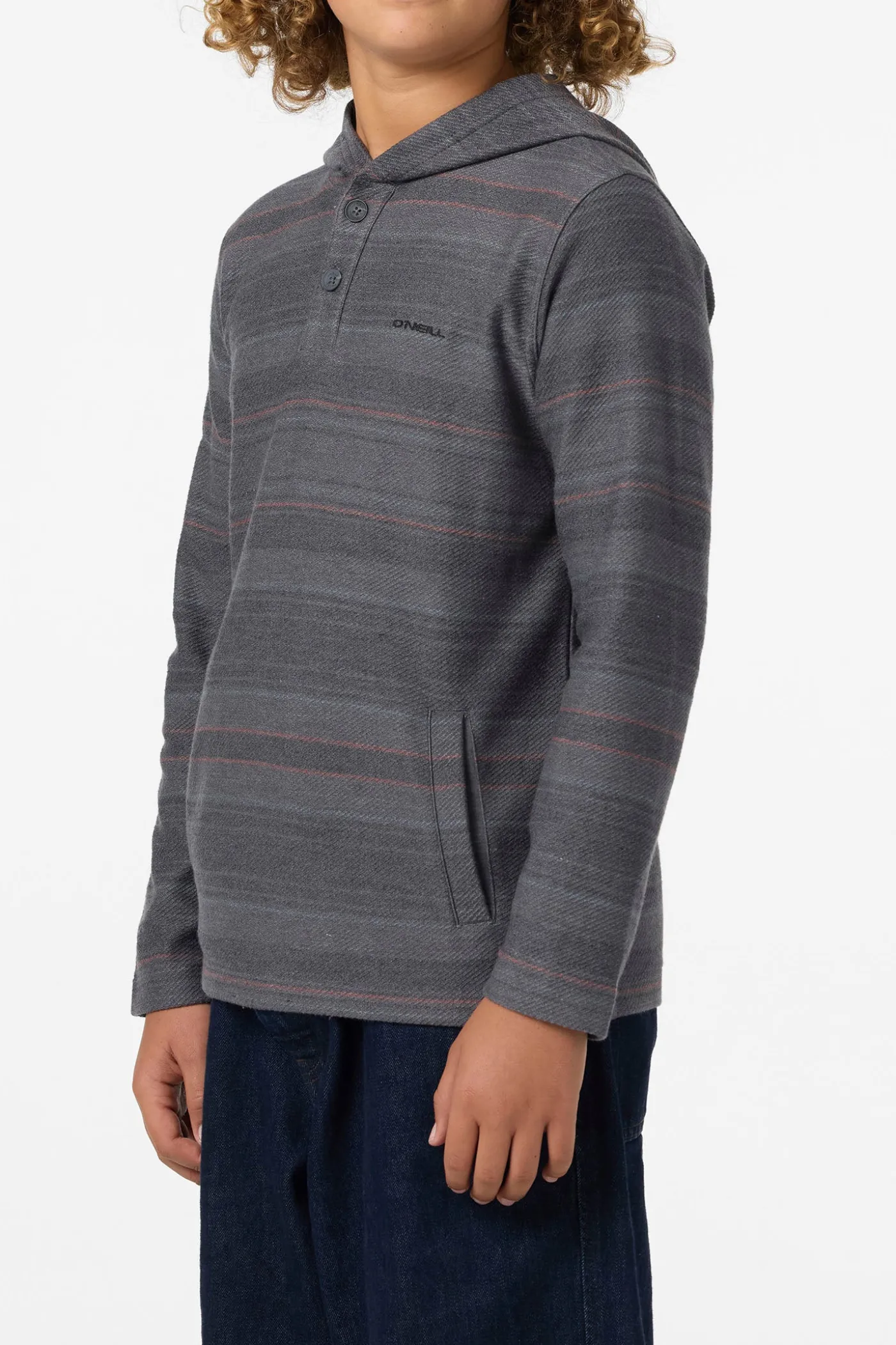 Boy's Bavaro Stripe Poncho Pullover Fleece