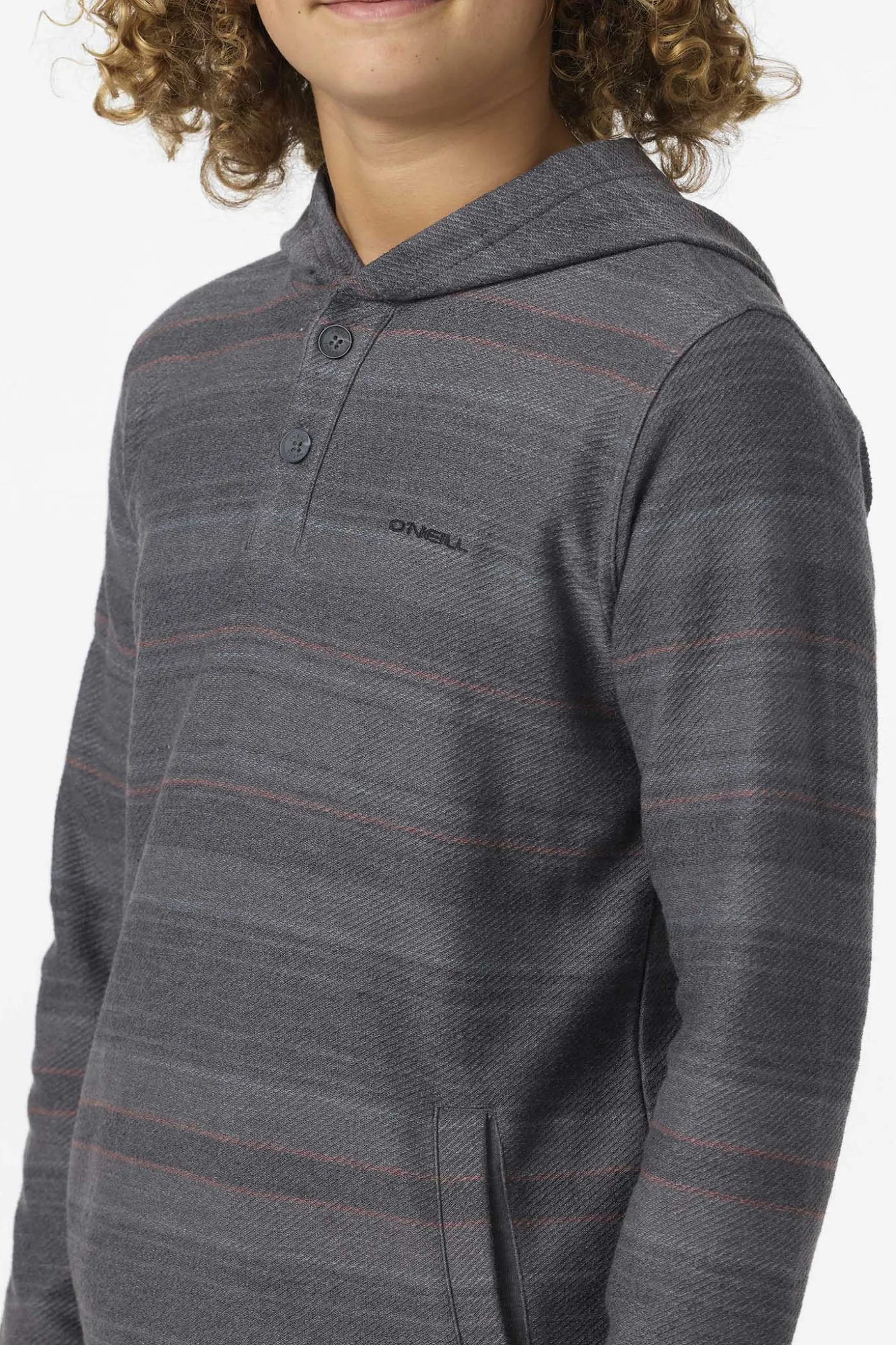 Boy's Bavaro Stripe Poncho Pullover Fleece