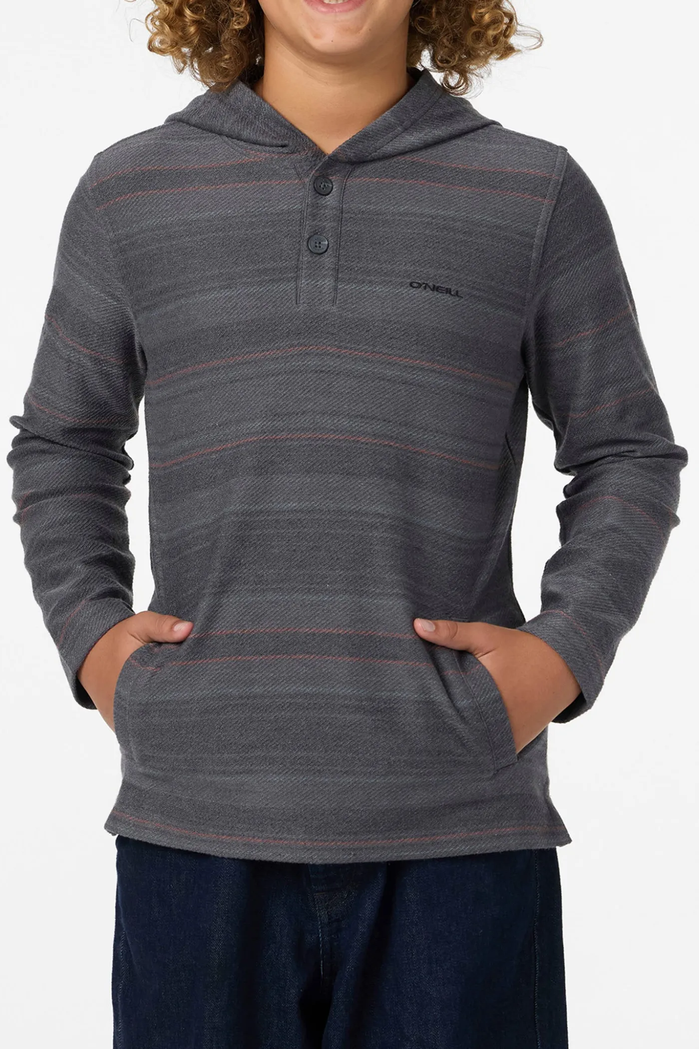 Boy's Bavaro Stripe Poncho Pullover Fleece