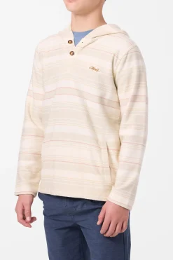 Boy's Bavaro Stripe Poncho Pullover Fleece