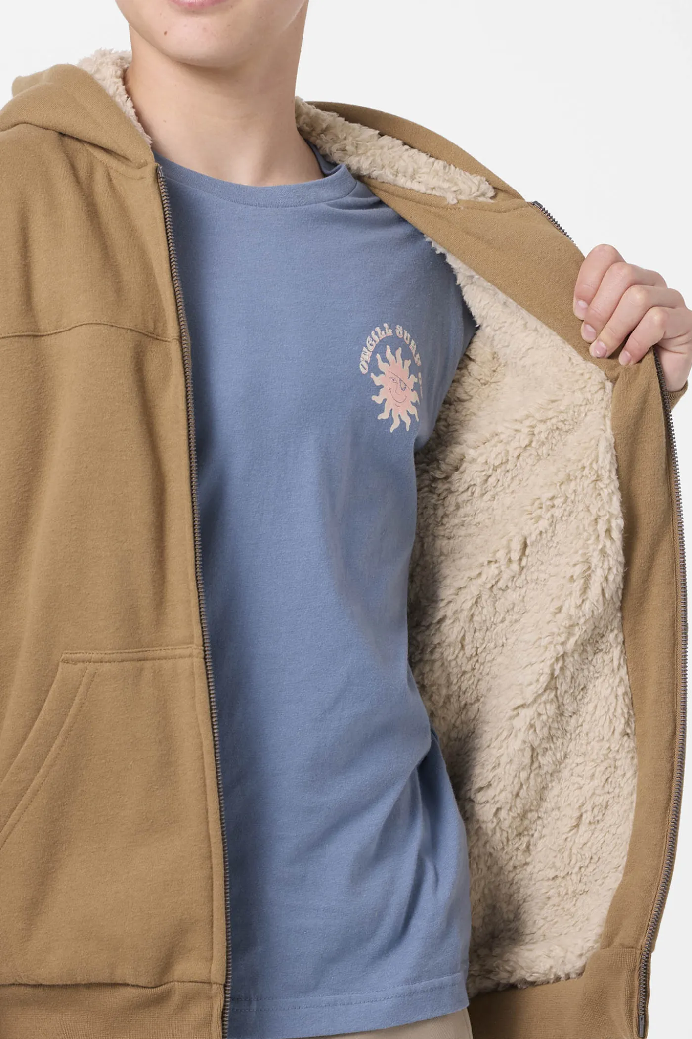 Boy's Fifty Two High Pile Zip Fleece
