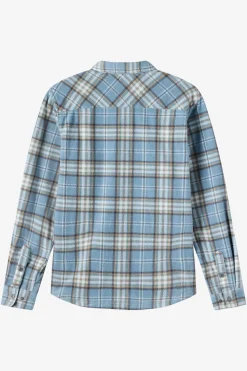 Boy's Glacier Plaid Superfleece Long Sleeve Shirt