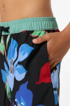 Boy's Hermosa Elastic Waist Lined 16" Swim Trunks