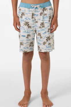 Boy's Hermosa Elastic Waist Lined 16" Swim Trunks