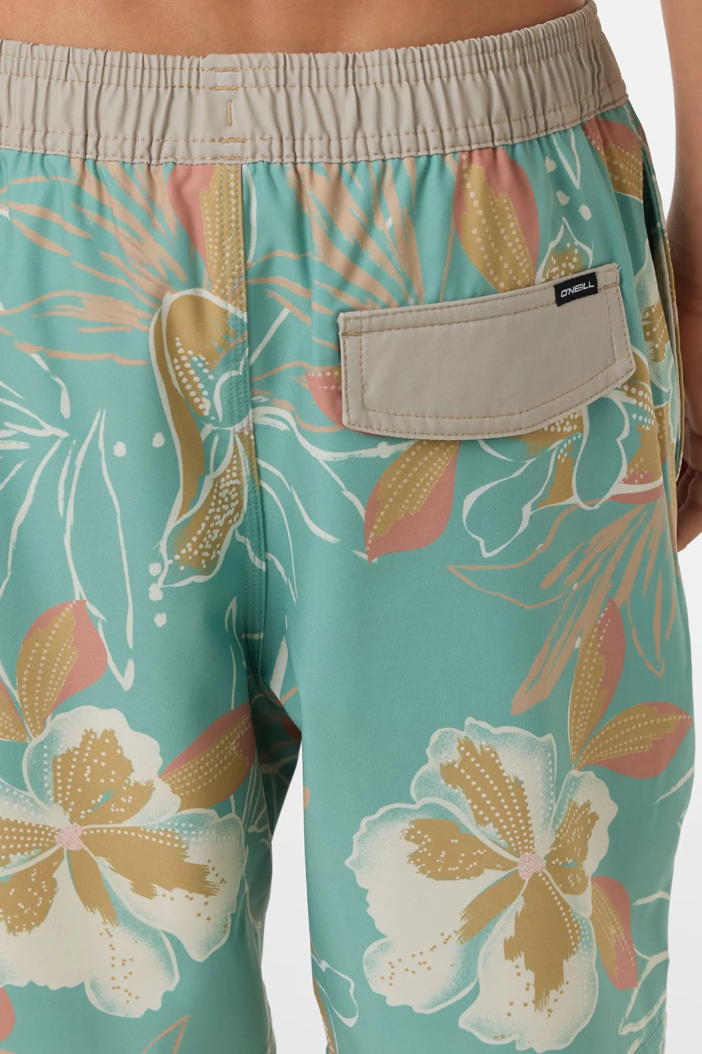 Boy's Hermosa Elastic Waist Lined 16" Swim Trunks