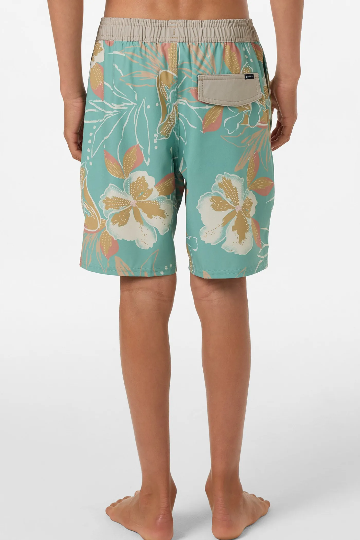 Boy's Hermosa Elastic Waist Lined 16" Swim Trunks