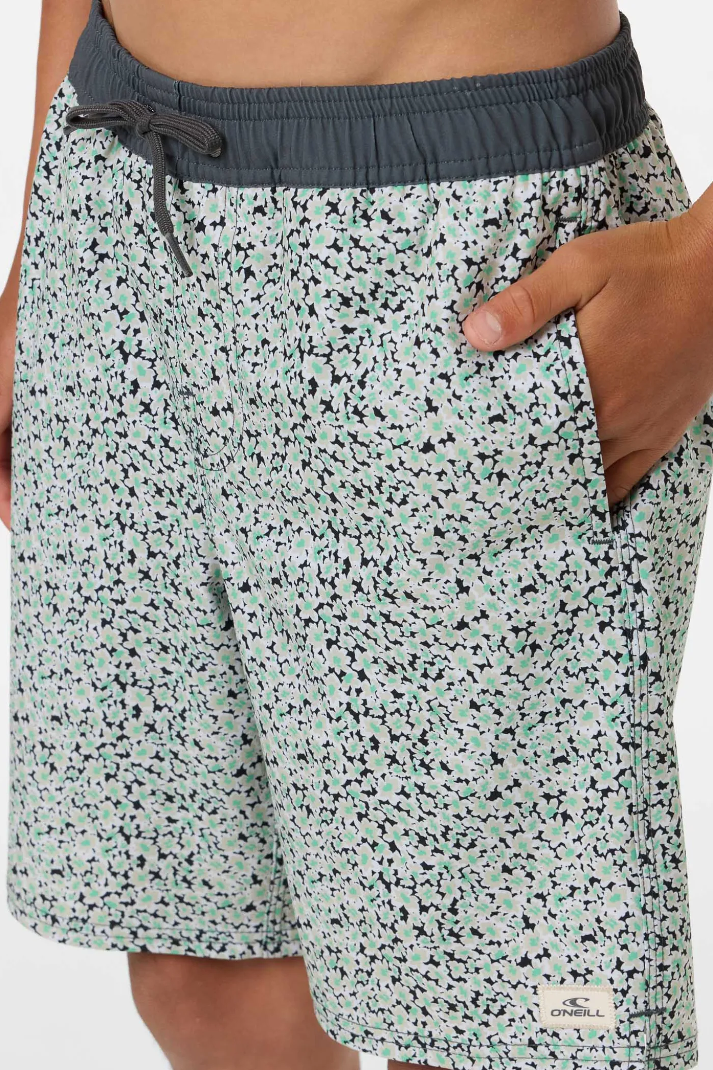 Boy's Hermosa Elastic Waist Lined 16" Swim Trunks
