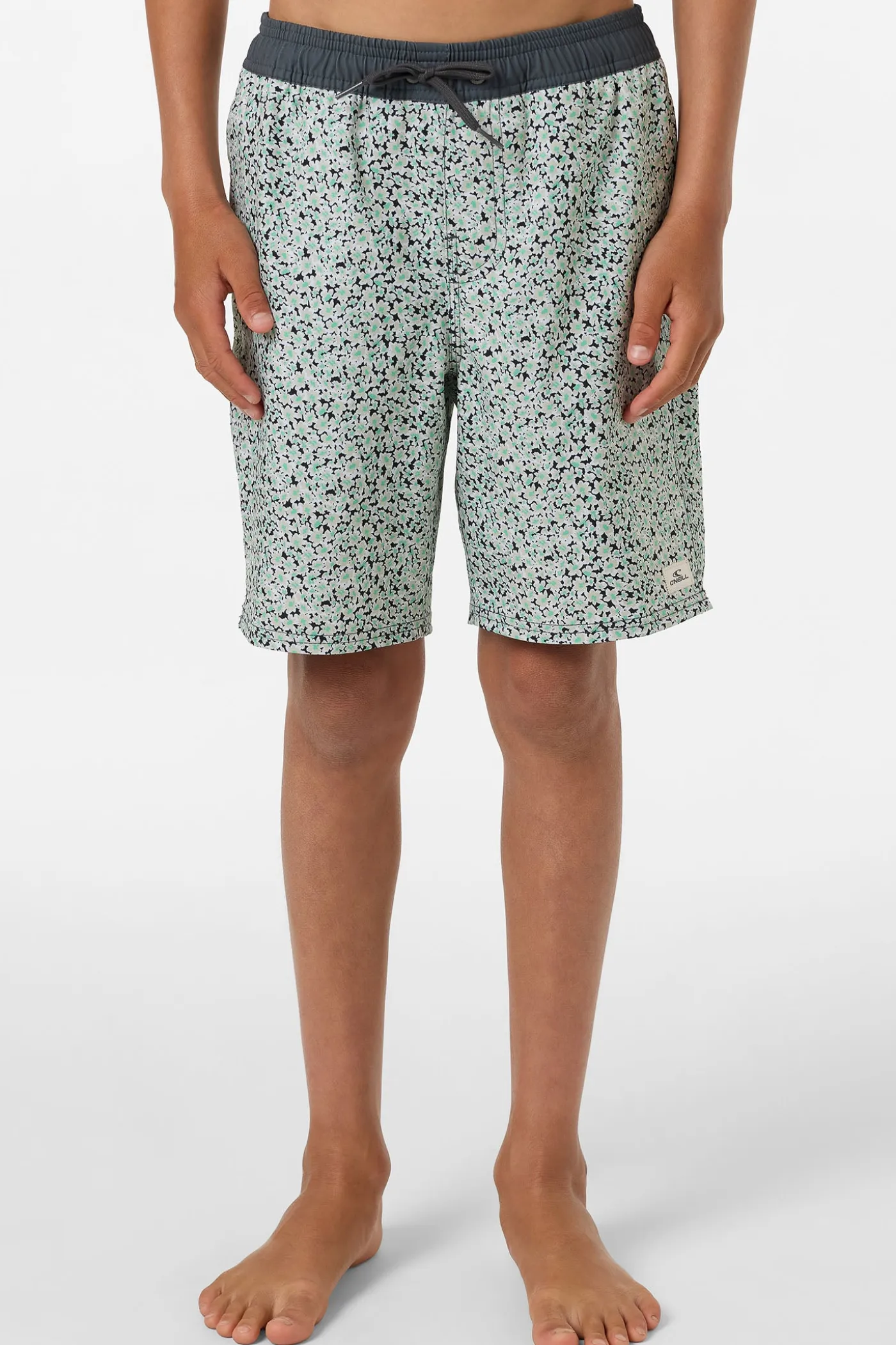 Boy's Hermosa Elastic Waist Lined 16" Swim Trunks