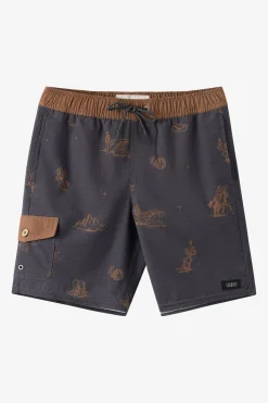 Boy's Hermosa Retro 16" Swim Trunks