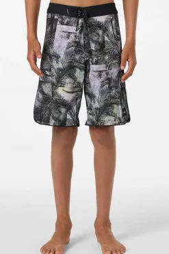 Boy's Hyperfreak Mysto Scallop 17" Boardshorts