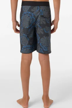 Boy's Hyperfreak Mysto Scallop 17" Boardshorts