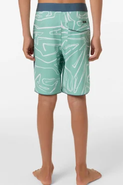 Boy's Hyperfreak Mysto Scallop 17" Boardshorts