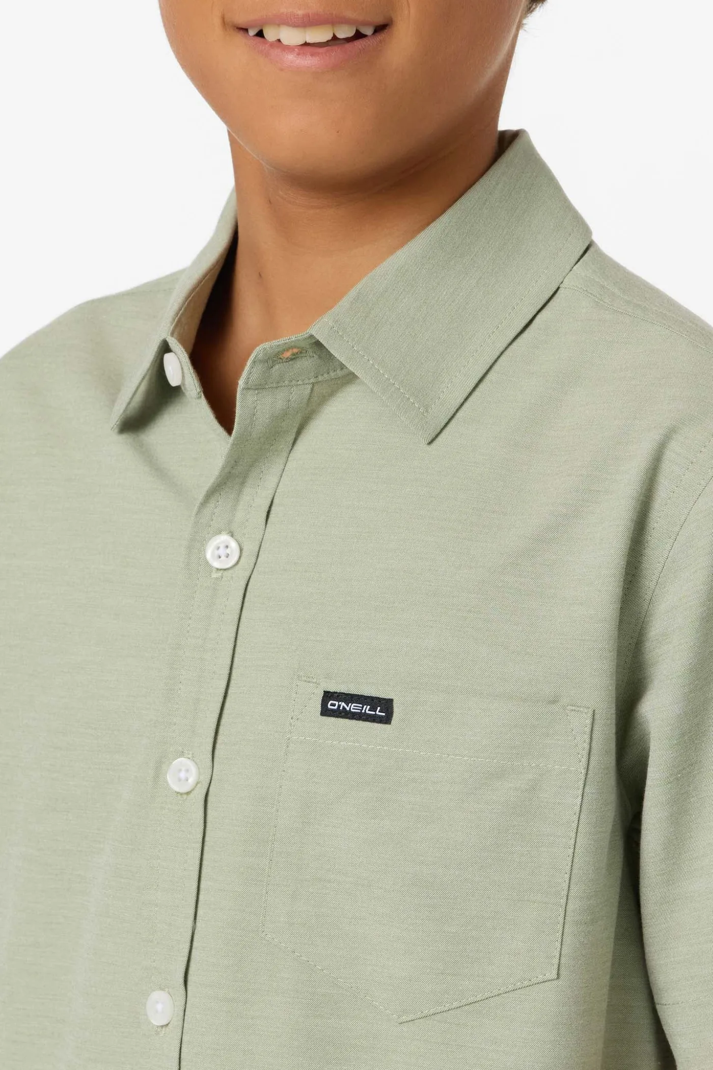 Boy's Light Check Standard Fit Woven Shirt