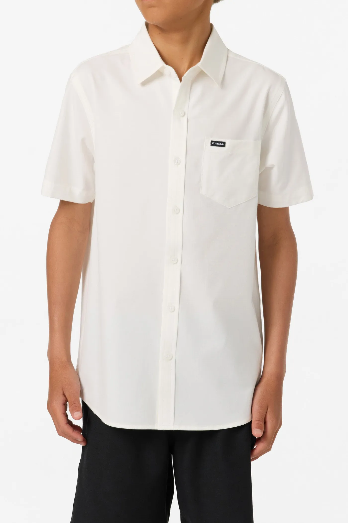 Boy's Light Check Standard Fit Woven Shirt