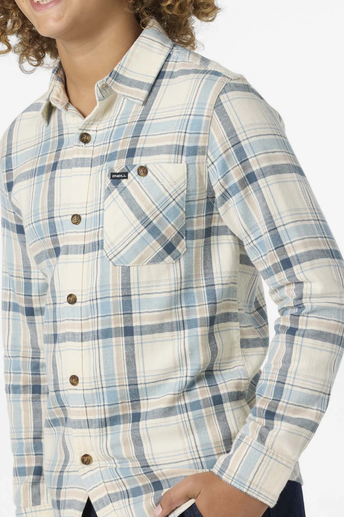 Boy's Redmond Plaid Flannel Long Sleeve Shirt