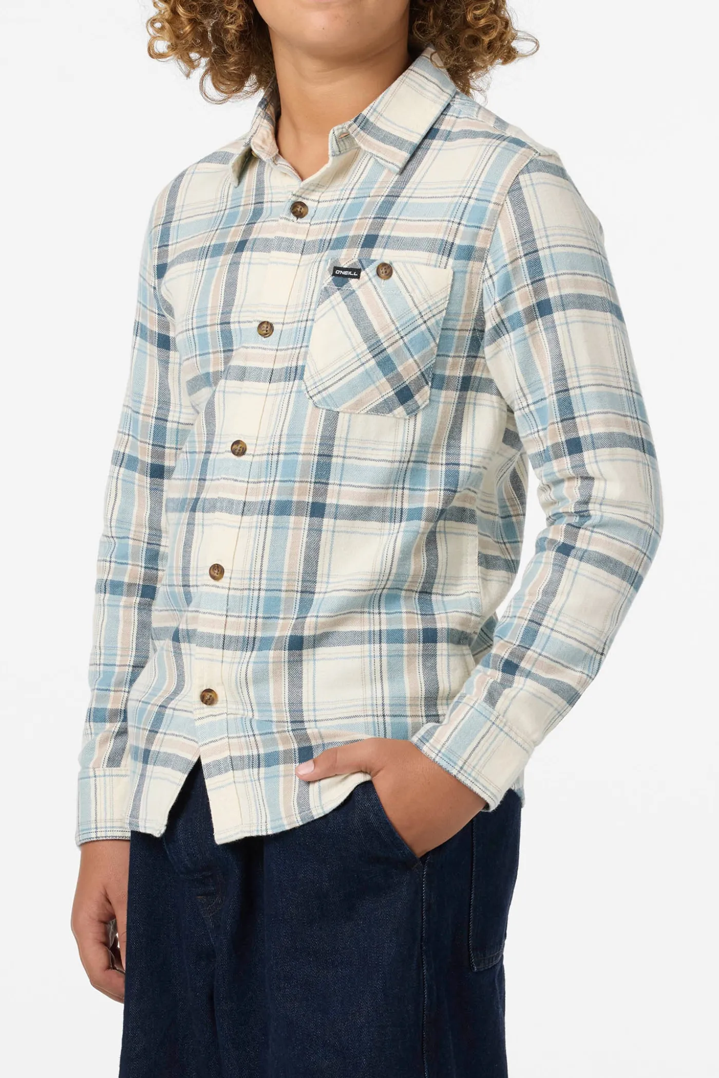Boy's Redmond Plaid Flannel Long Sleeve Shirt