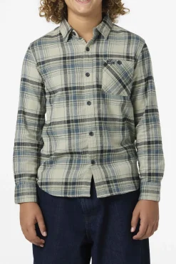Boy's Redmond Plaid Flannel Long Sleeve Shirt