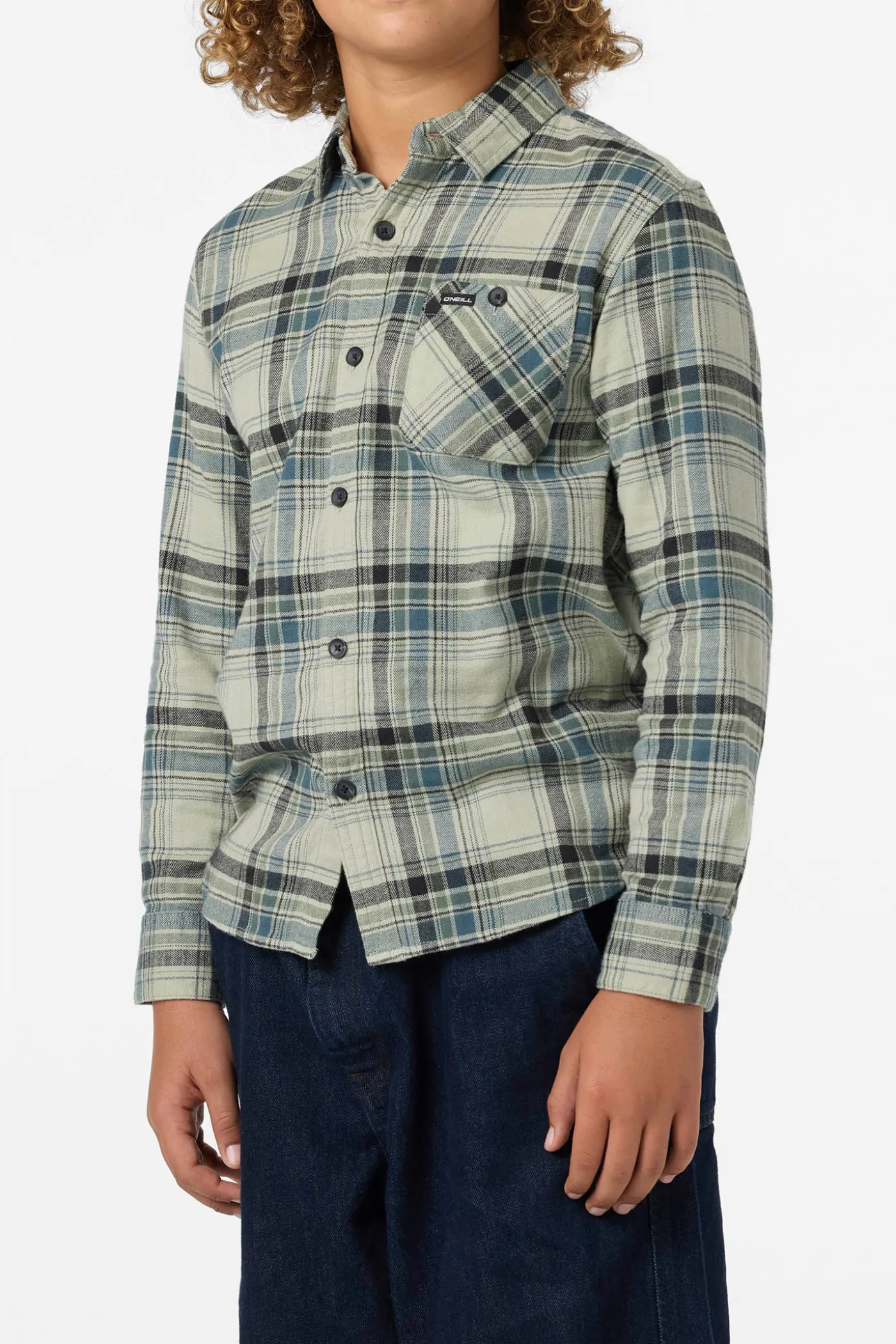 Boy's Redmond Plaid Flannel Long Sleeve Shirt