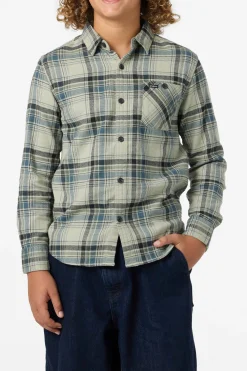 Boy's Redmond Plaid Flannel Long Sleeve Shirt