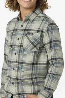 Boy's Redmond Plaid Flannel Long Sleeve Shirt