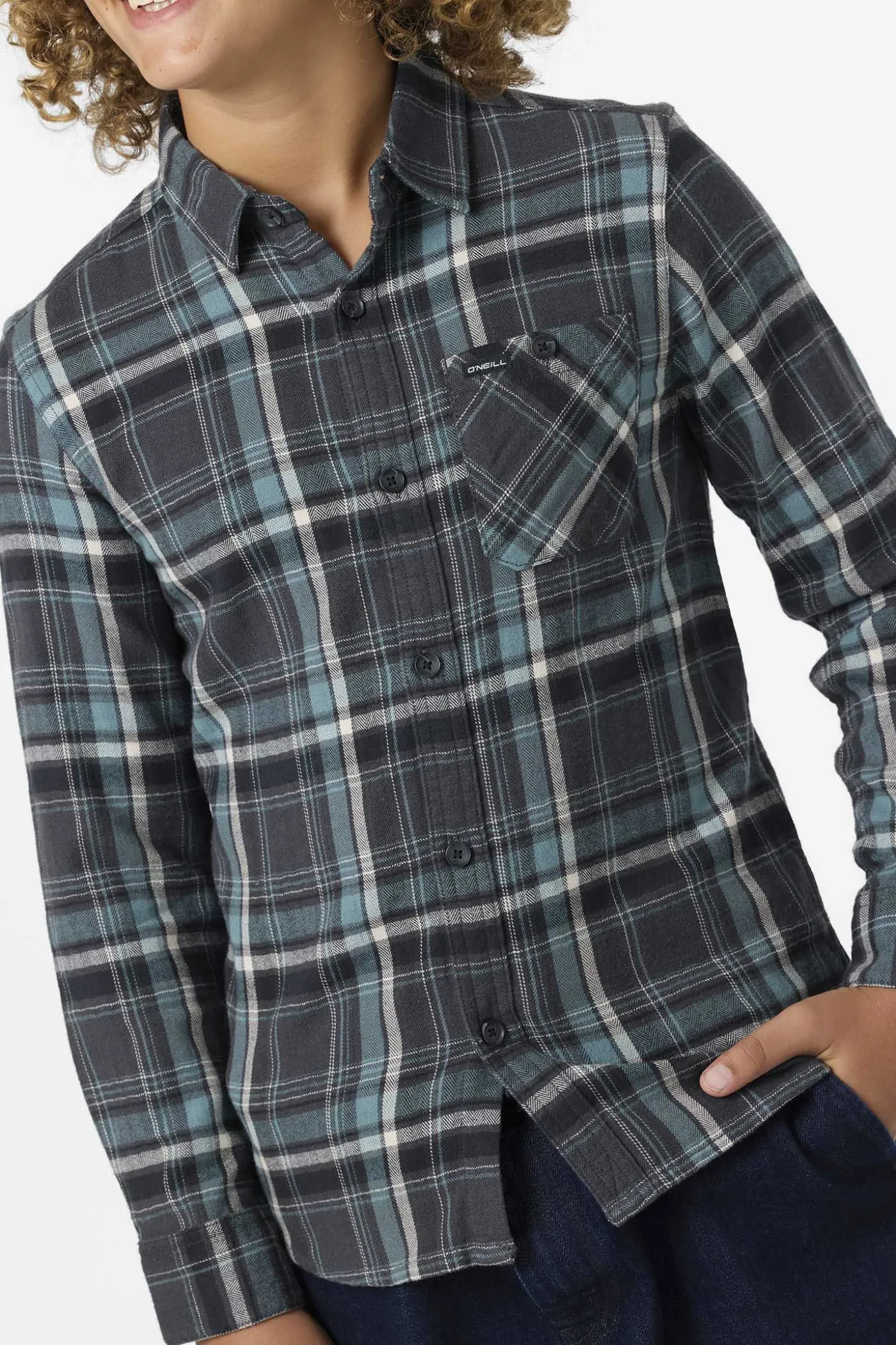 Boy's Redmond Plaid Flannel Long Sleeve Shirt