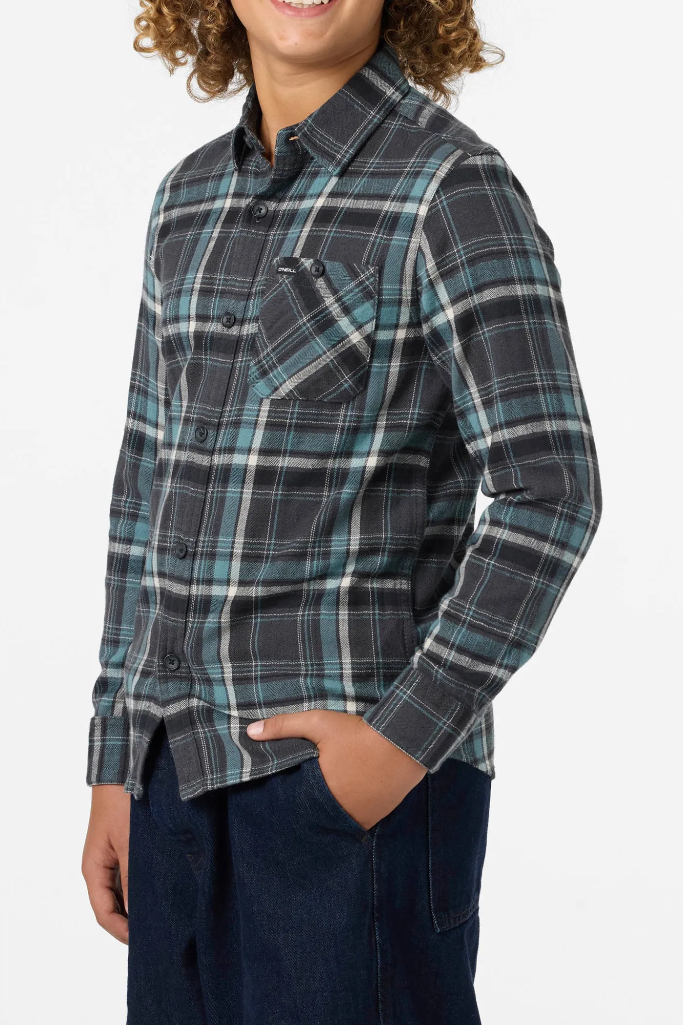 Boy's Redmond Plaid Flannel Long Sleeve Shirt